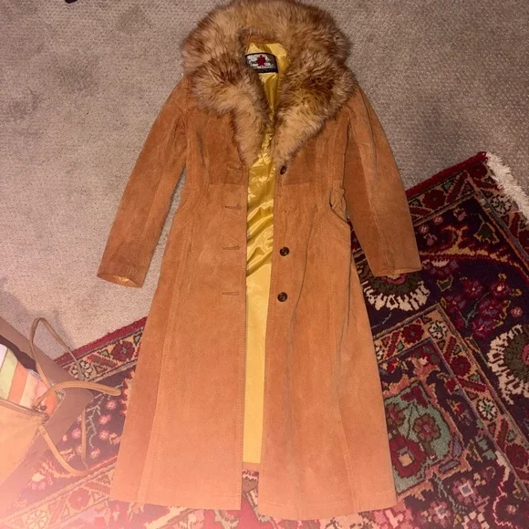 Vintage Penny Lane Coat with Fur Collar - Picture 11 of 13